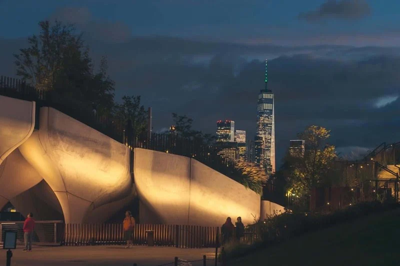 Boca Lighting Products Illuminating a Public Park